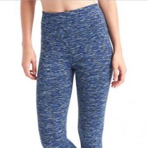 Gap Maternity, Full Panel, Blue Space Dye Leggings